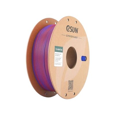 eSUN PLA-Matte Dual Filament - Kırmızı - Mavi - 1.75mm 1Kg