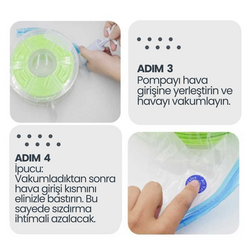 Filament Saklama Poşeti ve Vakum Pompa Kiti - 5 Poşet - Thumbnail