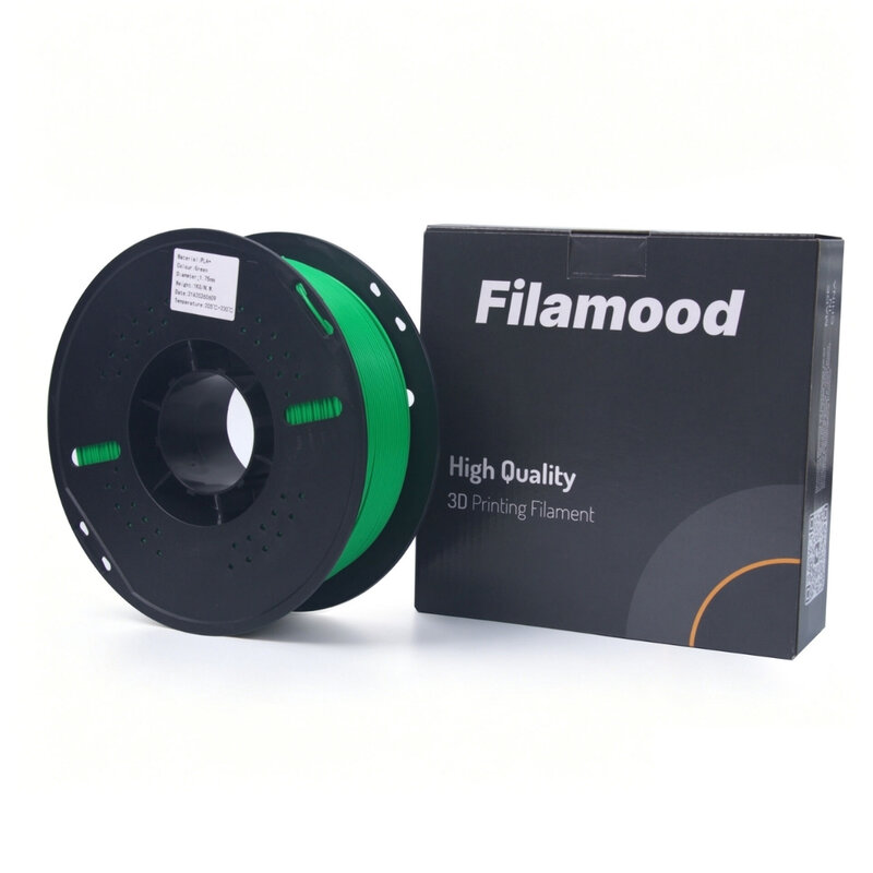 Filamood - Filamood PLA+ Yeşil Filament 1.75mm 1Kg