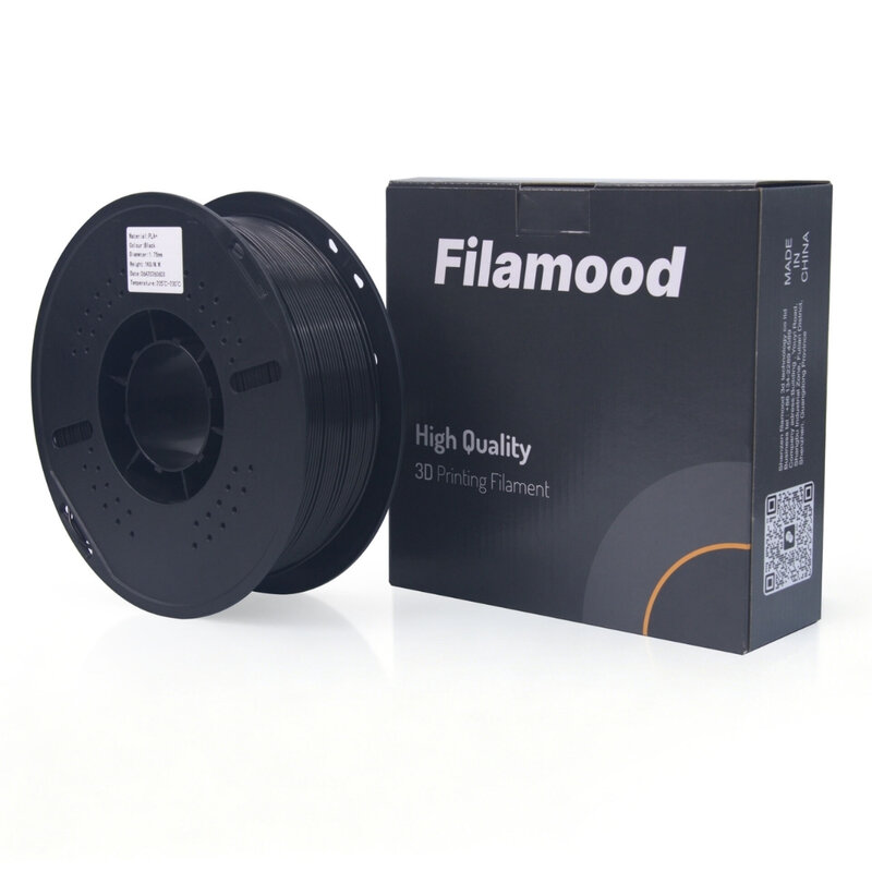 Filamood - Filamood PLA+ Siyah Filament 1.75mm 1Kg