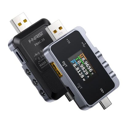 FNIRSI FNAC-28 2in1 Type-C USB Test Cihazı Dijital Voltmetre Ampermetre