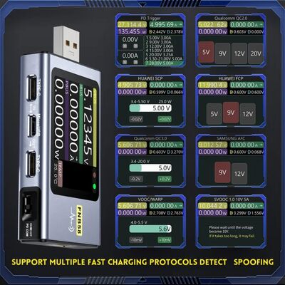 FNIRSI FNB58 Bluetooth USB Voltmetre Ampermetre Test Cihazı