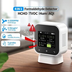 FNIRSI SFD-02 4in1 Dokunmatik Hava Kalitesi Ölçüm Cihazı - Thumbnail