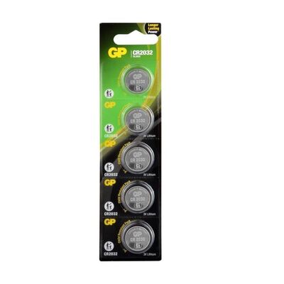 GP CR2032 - 3V Lithium - Lityum Düğme Pil - 5li Blister
