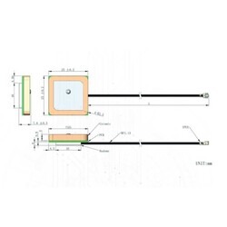 GPS Aktif Anten - U.FL Konnektör - 1575.42±3MHz - Thumbnail