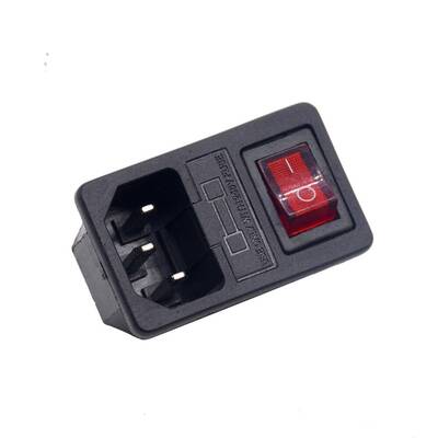 Güç Soketi-Işıklı Anahtarlı - 10A 250VAC