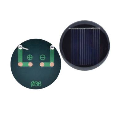 Güneş Paneli 2V 0.07W 35mA - 36mm