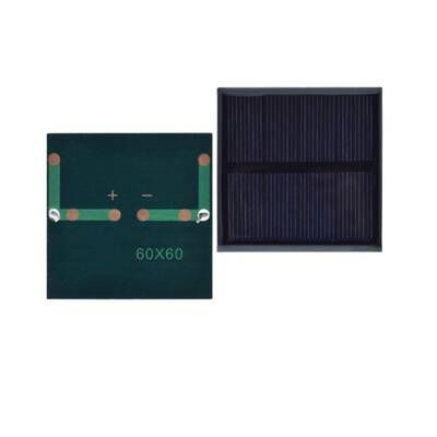 Güneş Paneli 2V 0.3W 150mA - 60x60mm