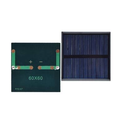 Güneş Paneli 5.5V 0.44W 80mA - 60x60mm