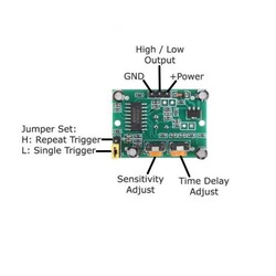 HC-SR501 PIR Hareket Sensörü - Arduino Uyumlu - Thumbnail