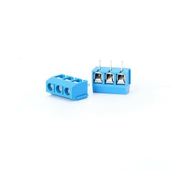 KF301-3P 5.0mm 3 Pin Terminal Klemens - Mavi - Thumbnail