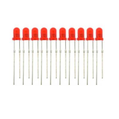 Kırmızı Led - 3mm - 10 Adet