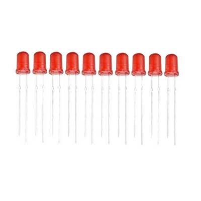 Kırmızı Led - 5mm - 10 Adet