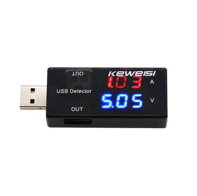 KWS-10VA Çift USB Tester - USB Voltmetre, Ampermetre