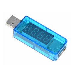 Led Göstergeli USB Tester - USB Voltmetre, Ampermetre - Thumbnail