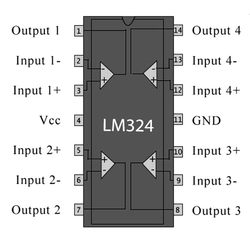 LM324N 5mA 5mV OpAmp Entegresi DIP14 - Thumbnail