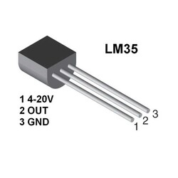 LM35DZ Sıcaklık Sensörü - TO-92 - Thumbnail