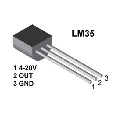 LM35DZ Sıcaklık Sensörü - TO-92