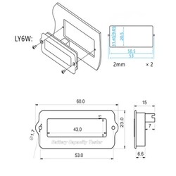 LY6W 12V LCD Batarya Kapasite Gösterge Modülü - Mavi - Thumbnail