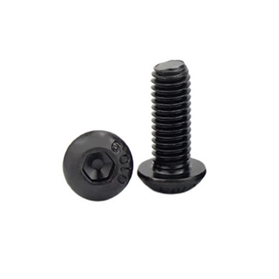 M3x16mm Düğme başlı (Alyan Başlı) Vida - 1 Adet - Siyah