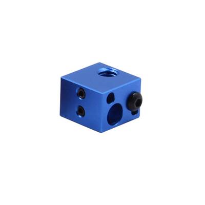 Makerbot E3D V5 Isıtıcı Blok - 16x16x12mm - Mavi