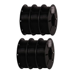 Marka Filament - Marka Filament Hyper PLA - 1.75mm - Siyah 6'lı Set (6Kg)