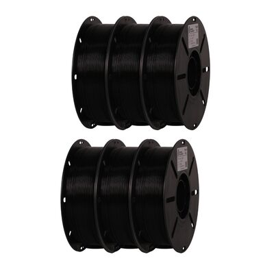 Marka Filament Hyper PLA - 1.75mm - Siyah 6'lı Set (6Kg)