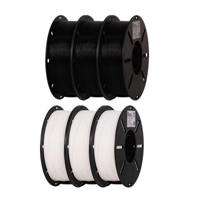 Marka Filament Hyper PLA - 1.75mm - Siyah-Beyaz 6'lı Set (6Kg)