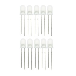 Robo90 - Mat Beyaz Led - 5mm - 10 Adet