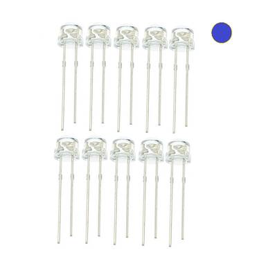 Mavi Şeffaf Mantar Led (10 lu paket)