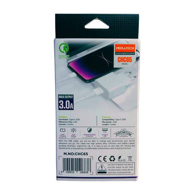 Megatech Type C Kablo - 1 Metre - 3A