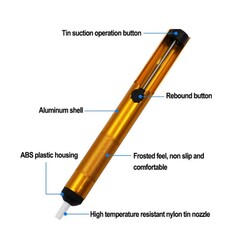 Metal Lehim Sökme Pompası - Altın - Thumbnail