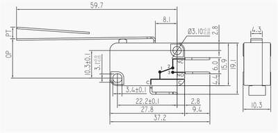 Micro Switch Uzun Paletli IC-170