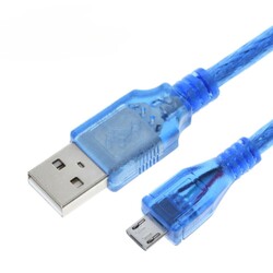 Mikro USB Güç ve Data Kablosu - 30cm - Thumbnail