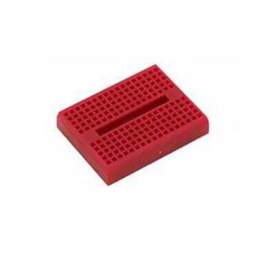 Mini Breadboard - 170 Pin - Kırmızı - Çıkıntısız
