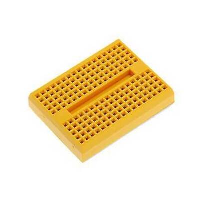 Mini Breadboard - 170 Pin - Sarı - Çıkıntısız