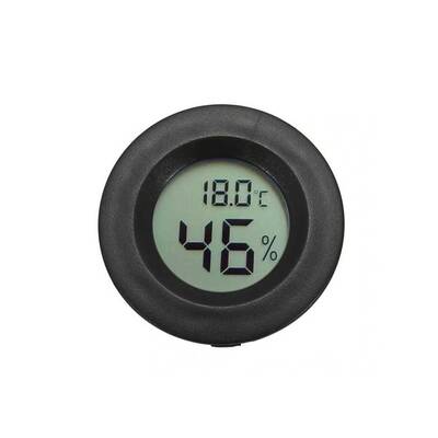 Mini Dijital Termometre - Sıcaklık-Nem Ölçer - Siyah