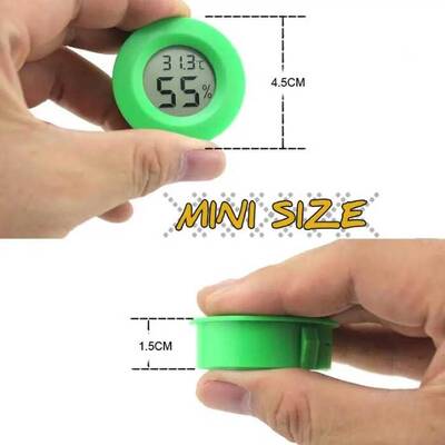 Mini Dijital Termometre - Sıcaklık-Nem Ölçer - Siyah