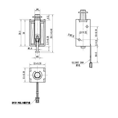 Mini İtme Çekme Selenoid Bobin - 5V