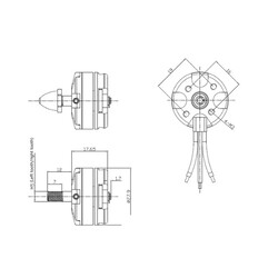 MT2204-2300KV Fırçasız Drone Motoru - CW - Thumbnail