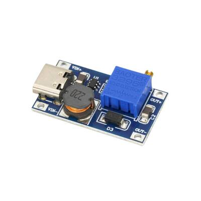MT3608 DC-DC Voltaj Yükseltici Modül - Type C Soketli - 2A