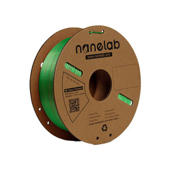Nanelab Çift Renkli Silk PLA Filament - Yeşil-Kırmızı - 1.75mm - 1Kg - Thumbnail