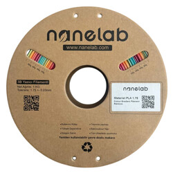 Nanelab - Nanelab Gradient Rainbow Silk PLA Filament - 1.75mm - 1Kg