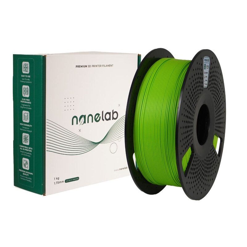Nanelab - Nanelab Hyper PLA Açık Yeşil Filament - 1.75mm - 1Kg