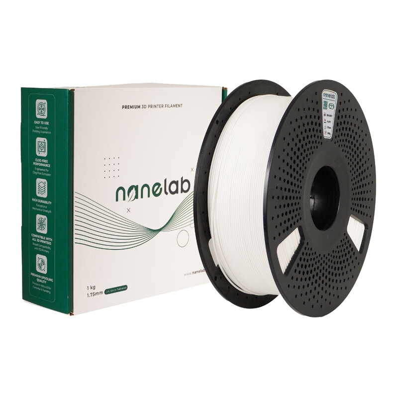 Nanelab - Nanelab Hyper PLA Beyaz Filament - 1.75mm - 1Kg