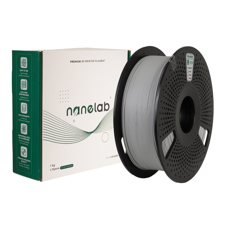 Nanelab - Nanelab Hyper PLA Gri Filament - 1.75mm - 1Kg