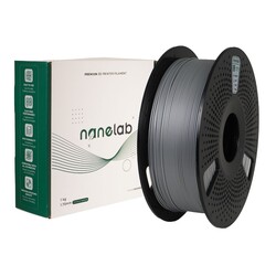 Nanelab Hyper PLA Gümüş Gri Filament - 1.75mm - 1Kg - Thumbnail