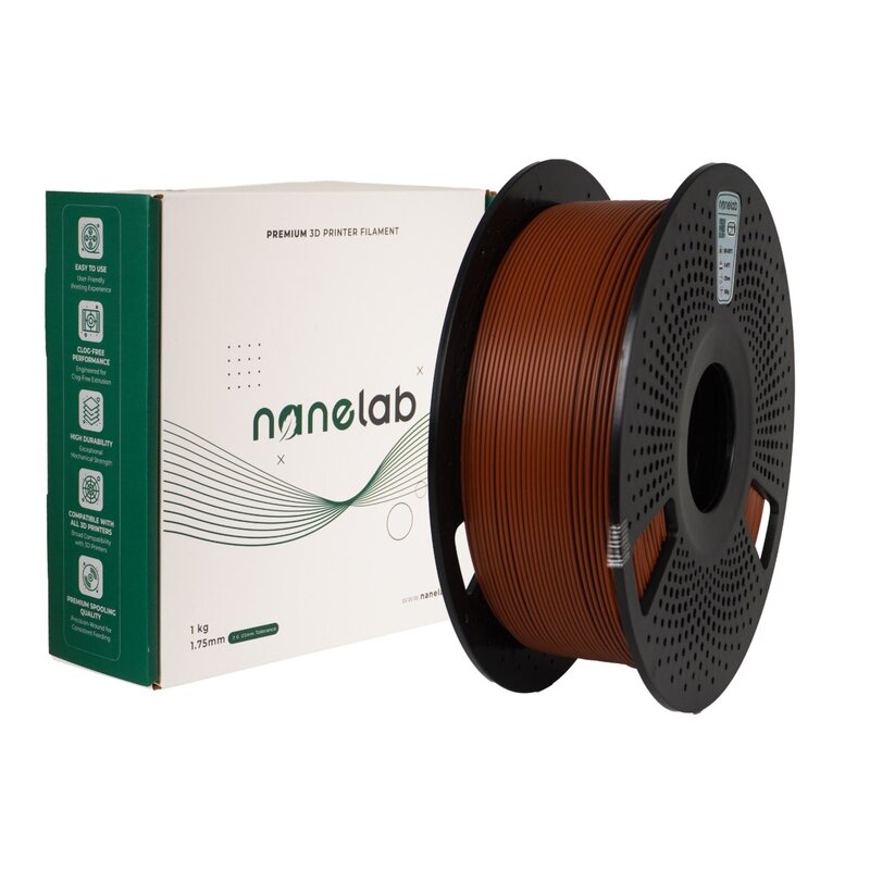 Nanelab - Nanelab Hyper PLA Kahverengi Filament - 1.75mm - 1Kg