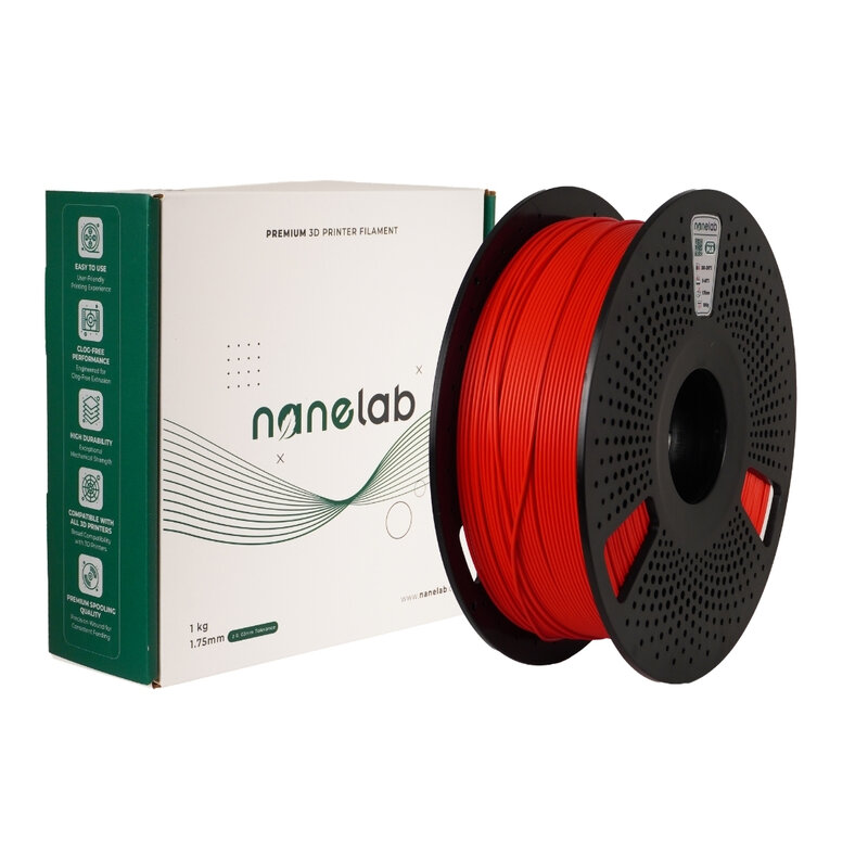 Nanelab - Nanelab Hyper PLA Kırmızı Filament - 1.75mm - 1Kg