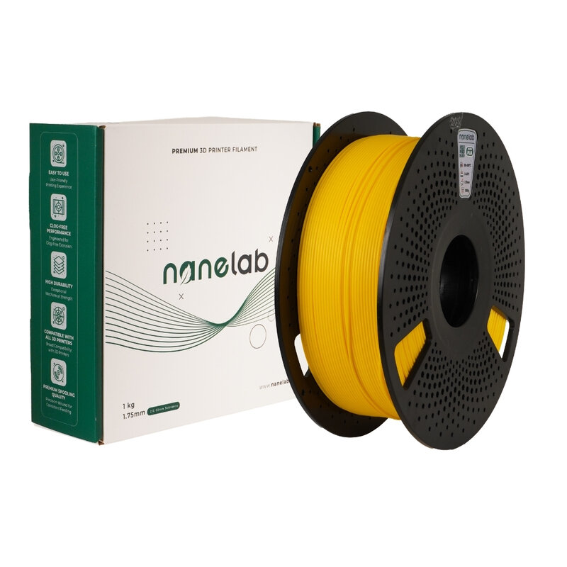 Nanelab - Nanelab Hyper PLA Sarı Filament - 1.75mm - 1Kg